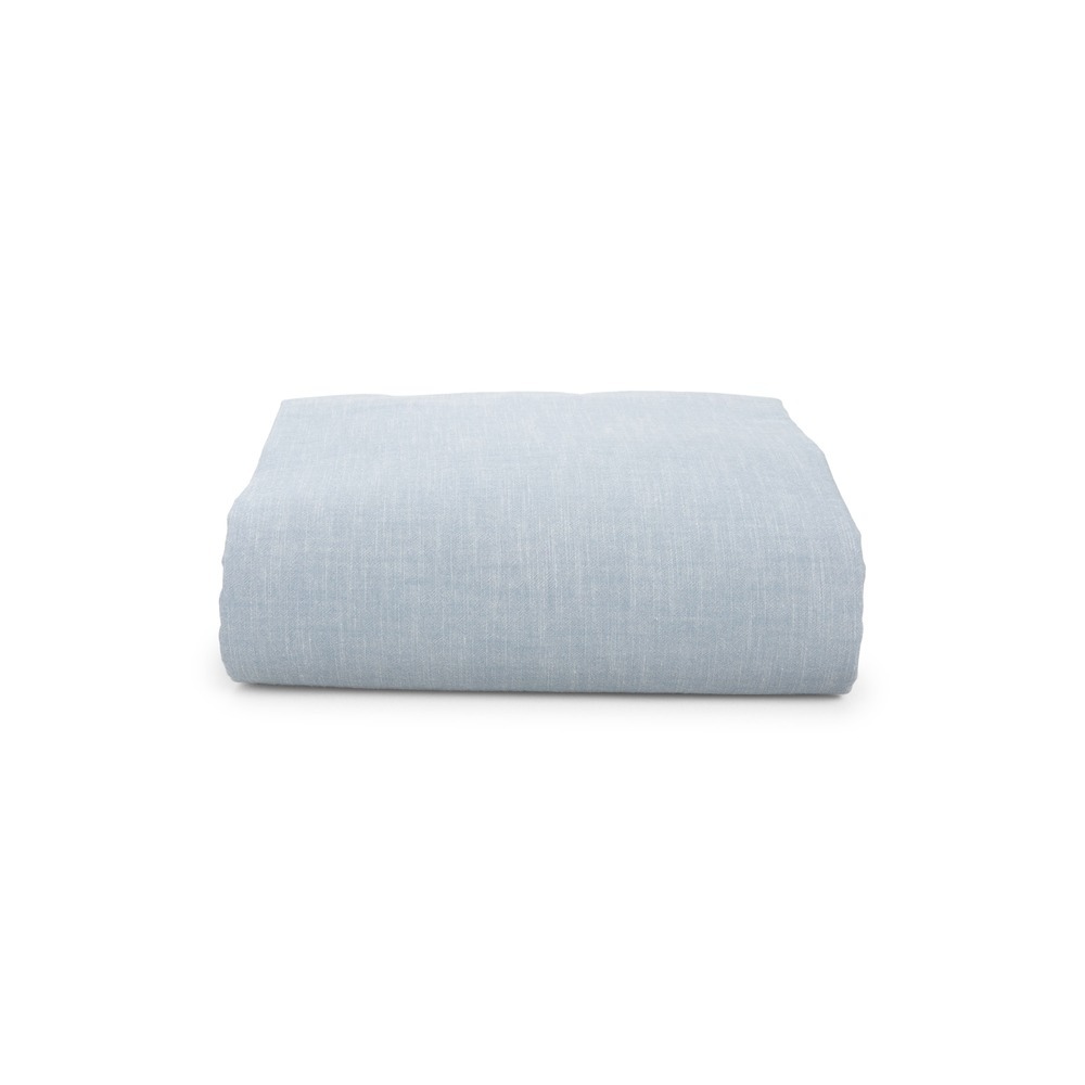 Ralph Lauren Cotton Chambray Fitted Sheet in Workshirt Chambray King